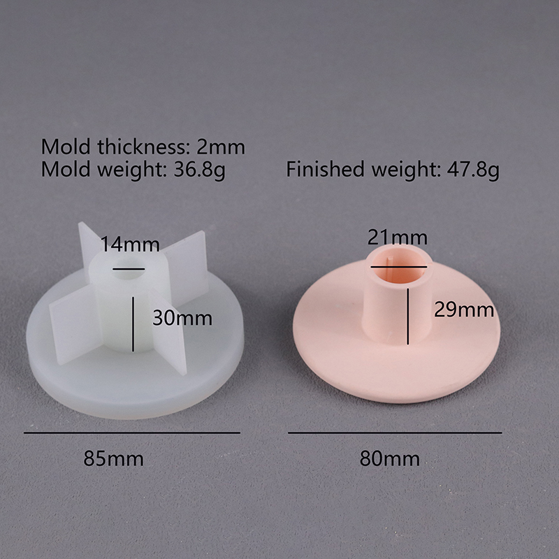 Bougeoir rond en silicone fait à la main, plâtre d'aromathérapie, accessoires de bougie partenaires, décor de bureau à la maison: Chocolat