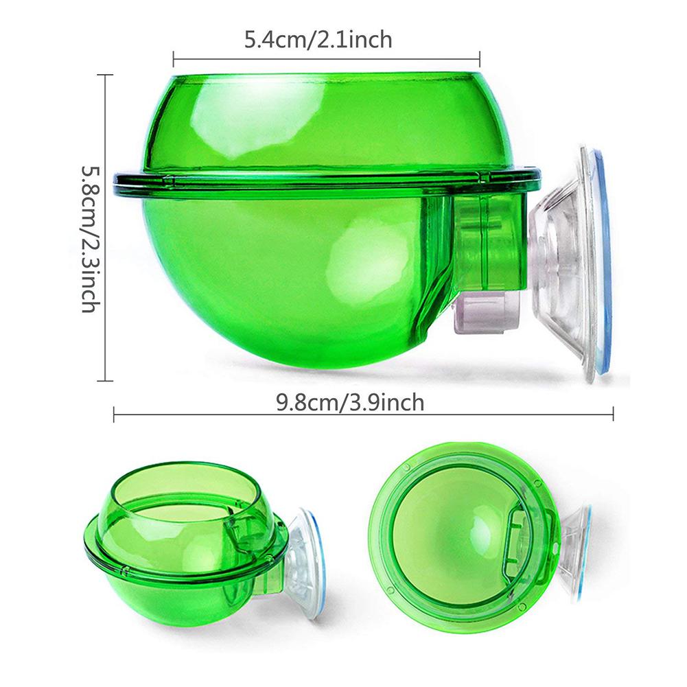 Zielony anty-ucieczka miska na karmę robak żywy pojemnik na paszę dla kameleona jaszczurki dla zwierząt domowych