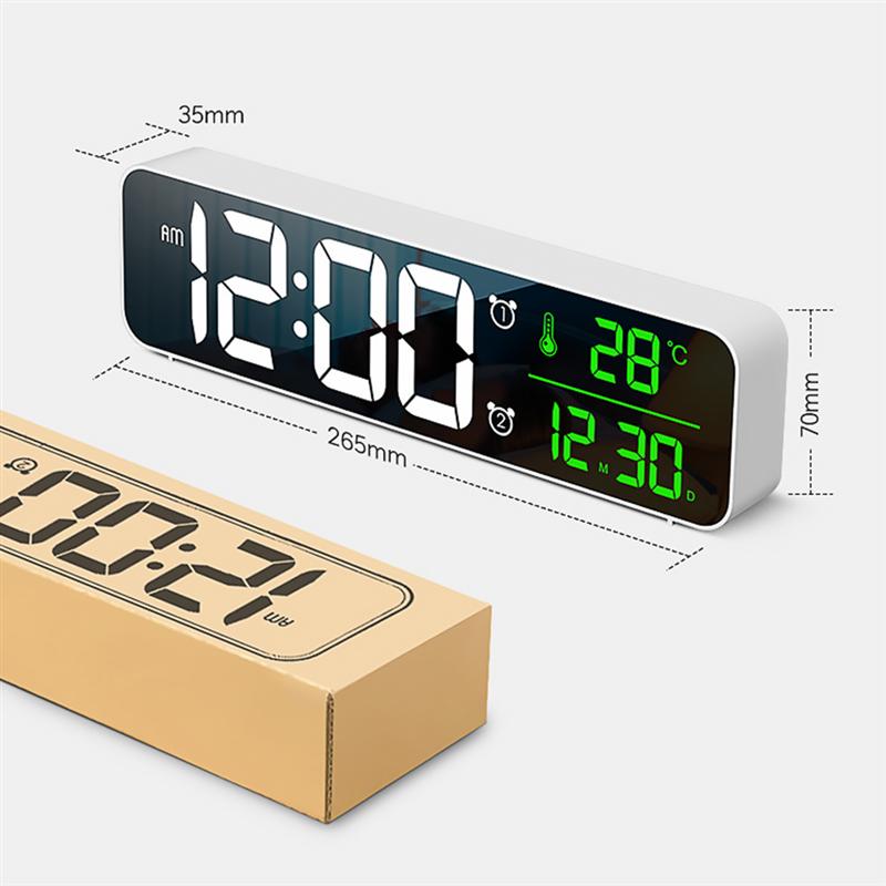 1Pc Digital Alarm Clock Safe Nice Chic LED Digital Clock Wall Clock Housewarming