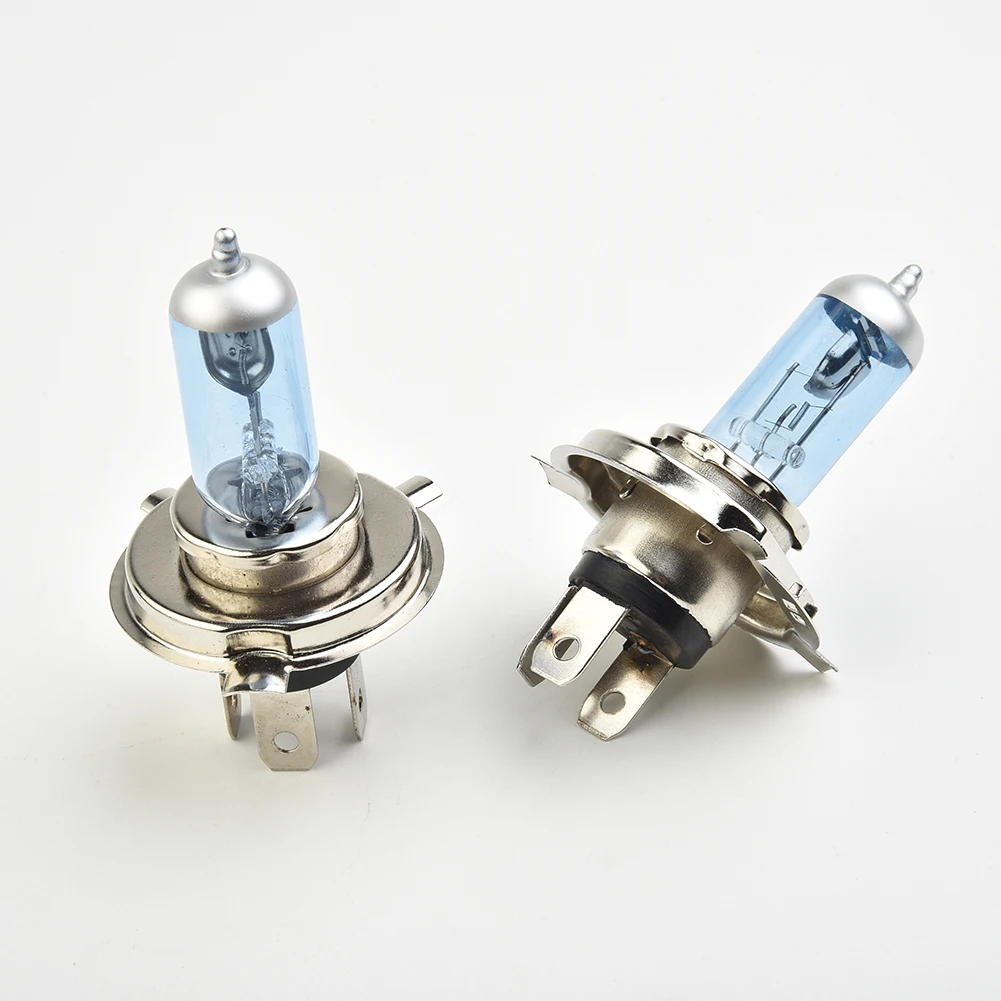 2 stk.  h4 led 100w bil halogenpære 12v led halogenlys super xenon hvid forlygtelampe biltilbehørspærer blå skal