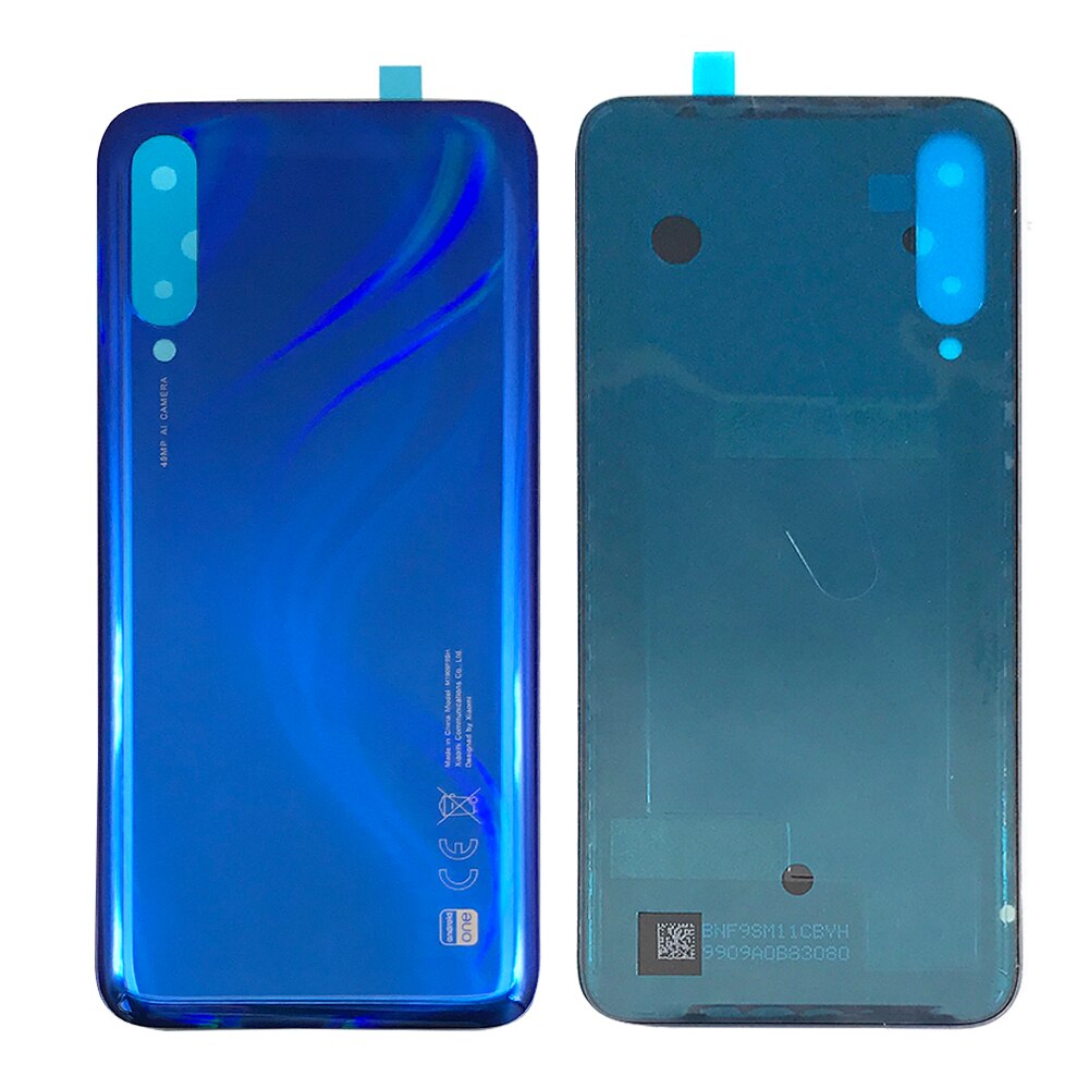 Original batteri baklucka glas bakre batterihus med lim för xiaomi mi  a3