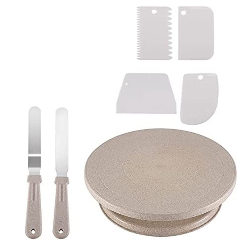 Cake Turntable, Cake Rotating Stand For Cake Decorating Equipment Tools Supplies For Cake Making, Baking Set
