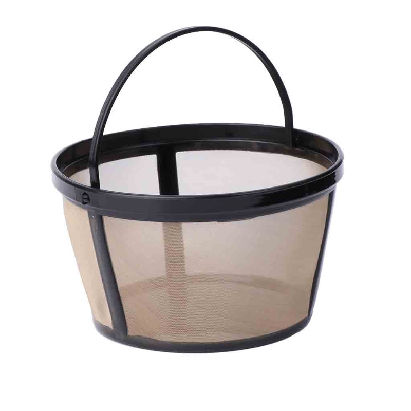 Reusable 10-12 Cup Coffee Filter Basket-style Permanent Metal Mesh Tool-BPA Free