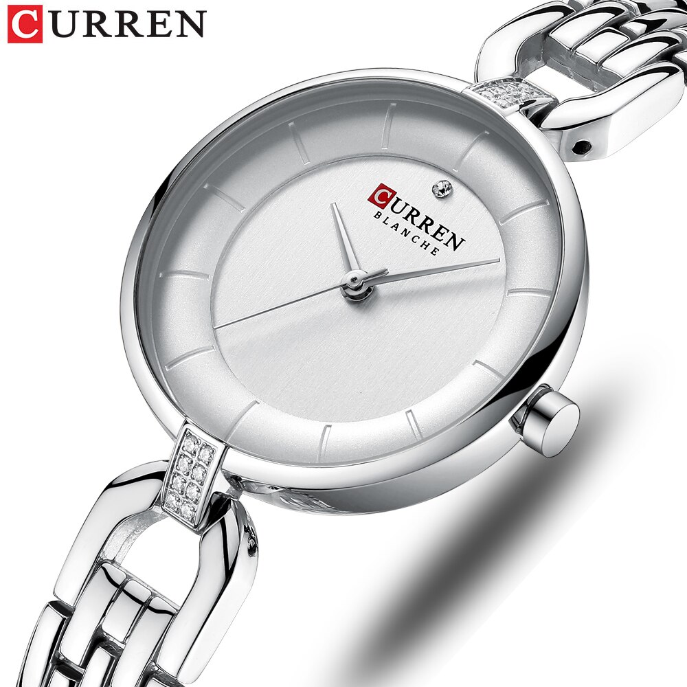Luxe Simple Casual Quartz Horloges Vrouwen Zilveren Jurk Horloge Vrouwelijke Klok Dames Horloge Met Roestvrij Staal