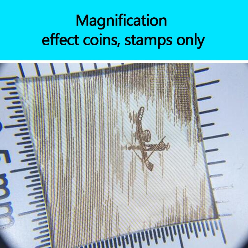 10x Magnifier Dermatoscope Handle Smooth Clear Vision with Measure Scale Bigger Vision Magnifying Glass Bigger Vision