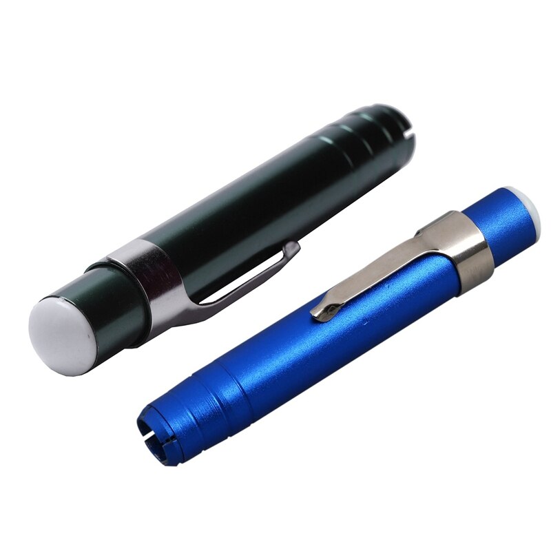 2 Pcs Black Aluminum Alloy Chalk Keeper Holder (Green&Blue)