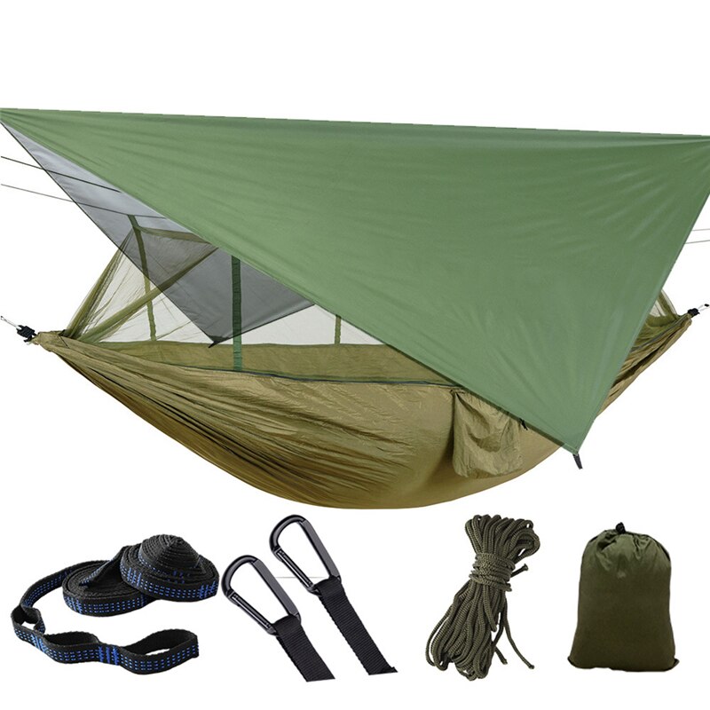 Hamac de Camping léger et Portable, tente de voyage en plein air, lit Double suspendu avec moustiquaire: Style 1