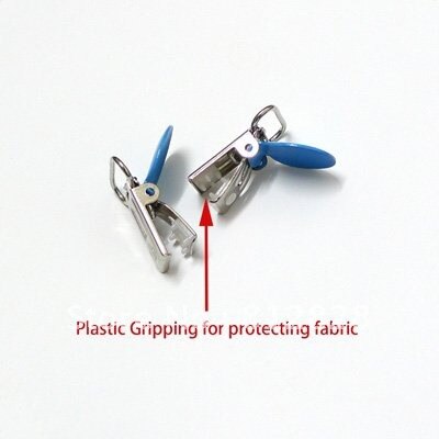 25pcs 1'' Inch 25mm Wide Silver Color Metal Suspender Clips Rack Plating