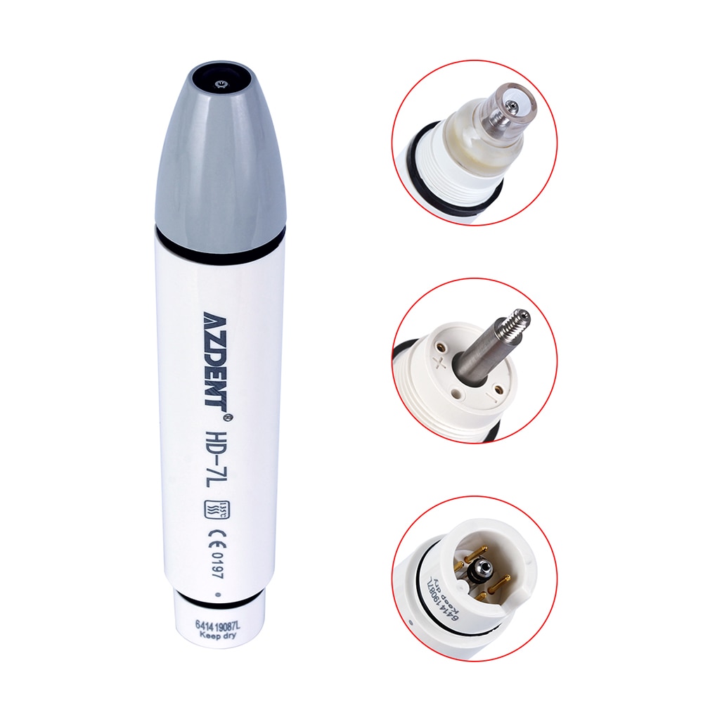 1pc LED Light Dental Ultrasonic Scaler Handpiece Detachable Ultrasonic Piezo Scaler Handle for SATELEC DTE Series Device