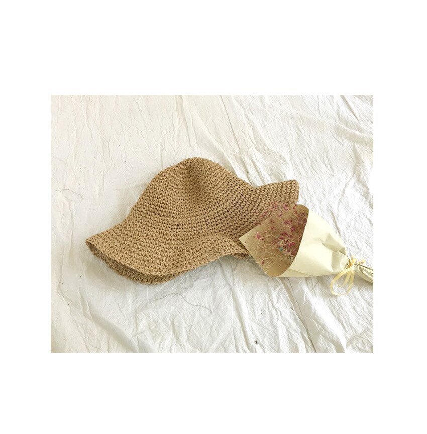 Chapeau De Soleil Femme Large Bord Pliable - Protection UV50+ Élégant En Paille Souple, Blanc Pur, Idéal Plage Et Vacances