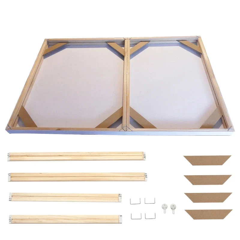 DIY Wood Frame 30x40 40x80 50x100CM Canvas Painting Poster Frame Wall Home Decoration Photo Hanging Picture Frame