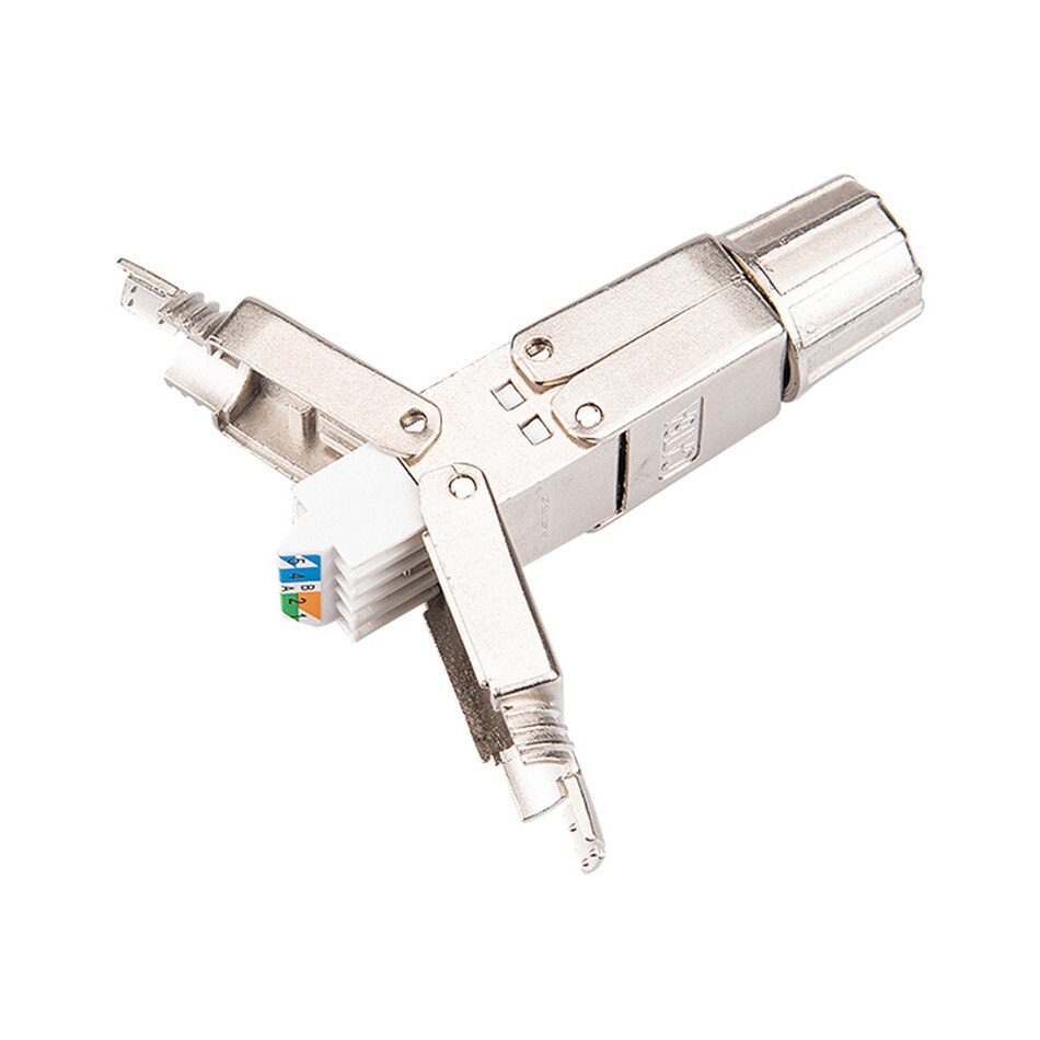 RJ45 10Gbps Cat7 Networking Cable Extender Adapter Ethernet Cable Junction Adapters Connection Lan Cable Extension Connector