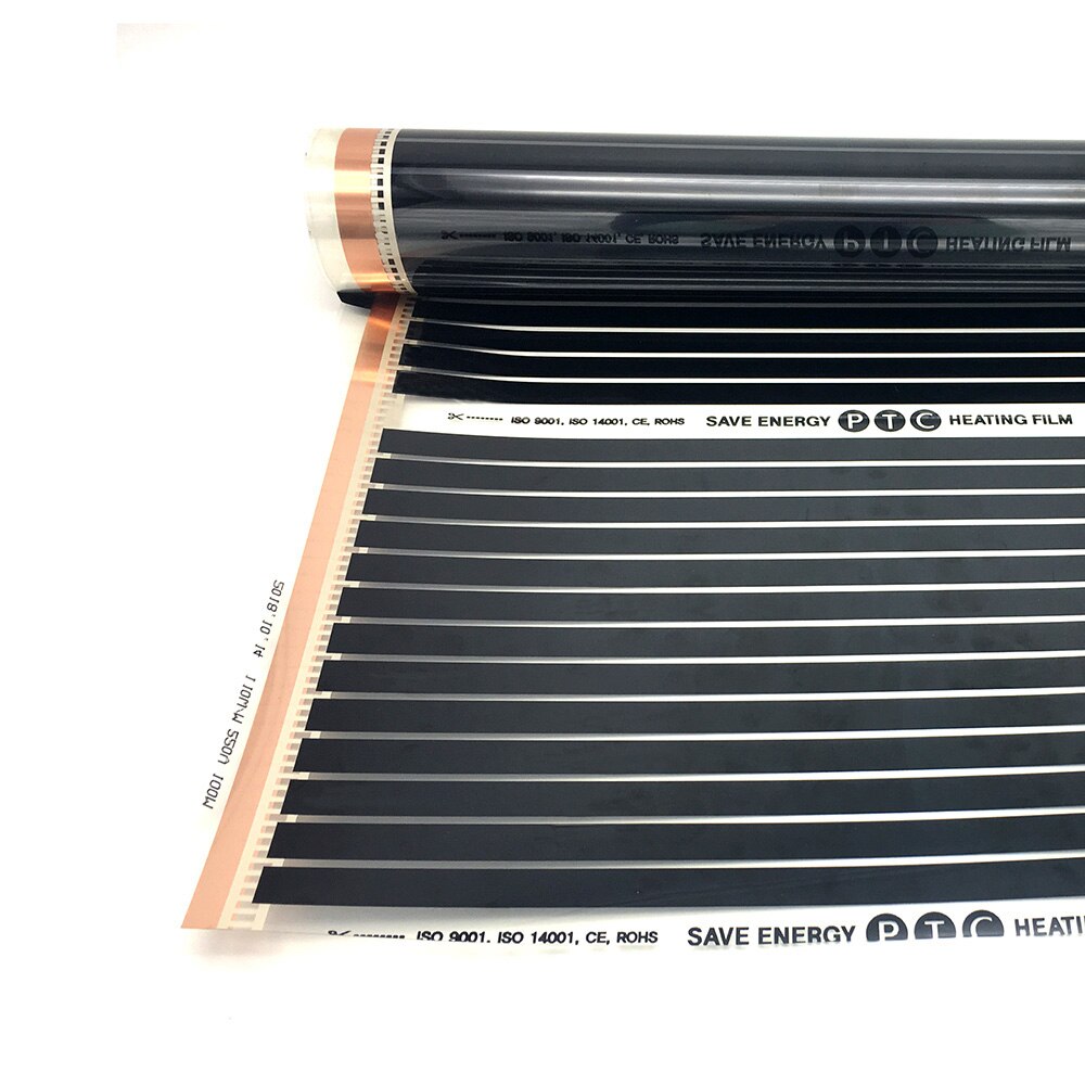 Infrarood Verwarming Film Vloer Warming Energiebesparing Ptc Zelfregulerend Vloerverwarming Warme Vloer Carbon Verwarming Film 220W