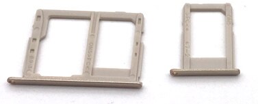 Dual/Single Sim Tray For Samsung Galaxy J3 J5 J7 /J330 J530 J730F SIM Card Slot Holder Replacement Part: Single gold