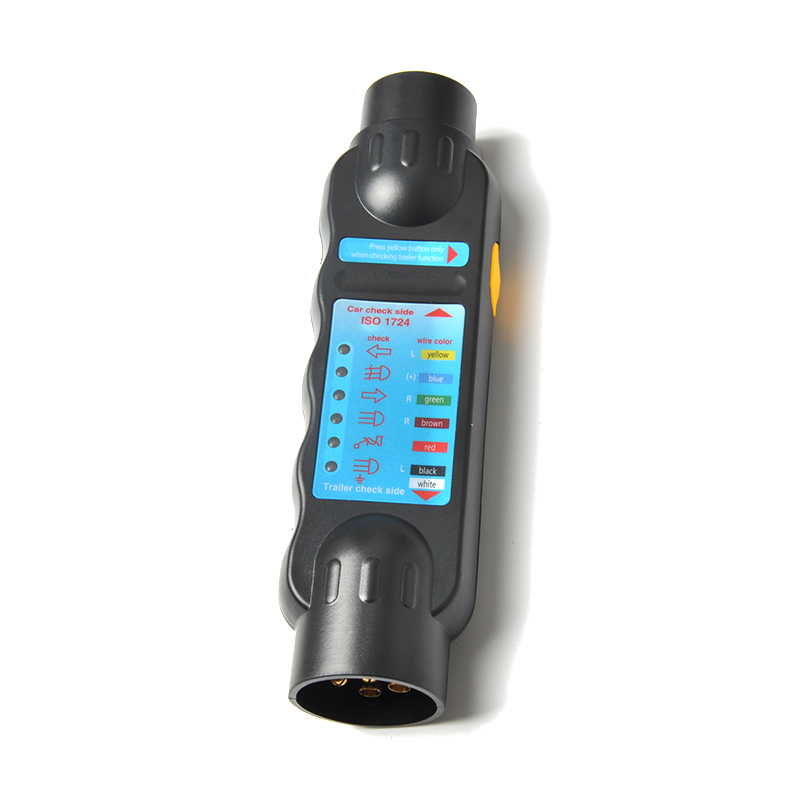 Luces de remolque de coche y remolque, probador de circuito de cableado de Cable de enchufe y enchufe de 12V y 7 pines, accesorios de camión, accesorios de Caravana