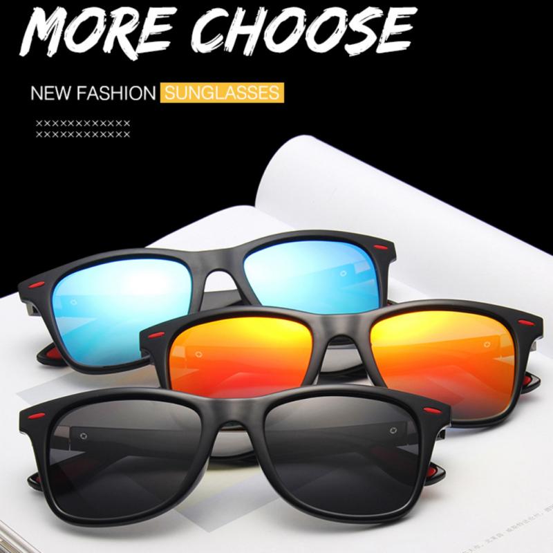 Uv400 glas polariserede optiske magnetiske solbriller drivende firkantet stel solbriller mandlige brille