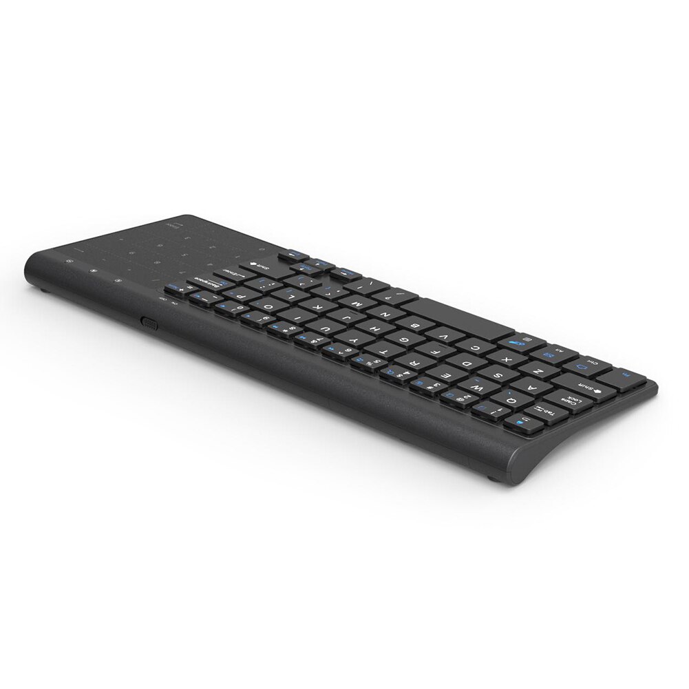 Wireless Keyboard Mini Bluetooth Keyboard 2.4GHz Wireless Keyboard with Touch Numeric Pad 59 Keys Ultrathin PC Keyboard