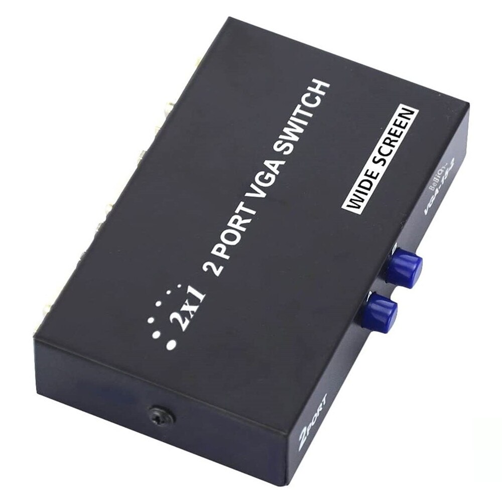 2 In 1 Heraus Mini 2 Port VGA Selector Box VGA/SVGA Manuelle Sharing Selector Switch Box Switcher Splitter für LCD PC Monitor