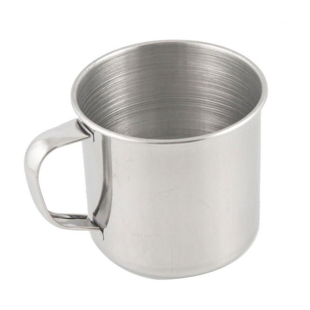 Utomhus camping vandring te mugg kopp rostfritt stål kaffekopp kontorsskola användbar: Default Title