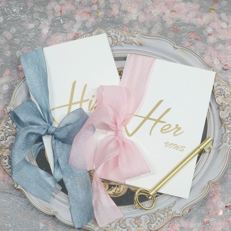 Ins Koreaanse Stijl Europese Stijl Bruid En Bruidegom Bruiloft Gelofte Kaart Gezworen Card Chiffon Lint