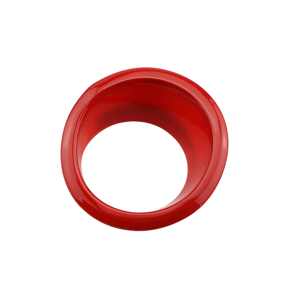 Car Chrome Ignition Switch Key Decoration Ring Circle Trim for Jeep Compass 2th Renegade - Stickers: fashion red