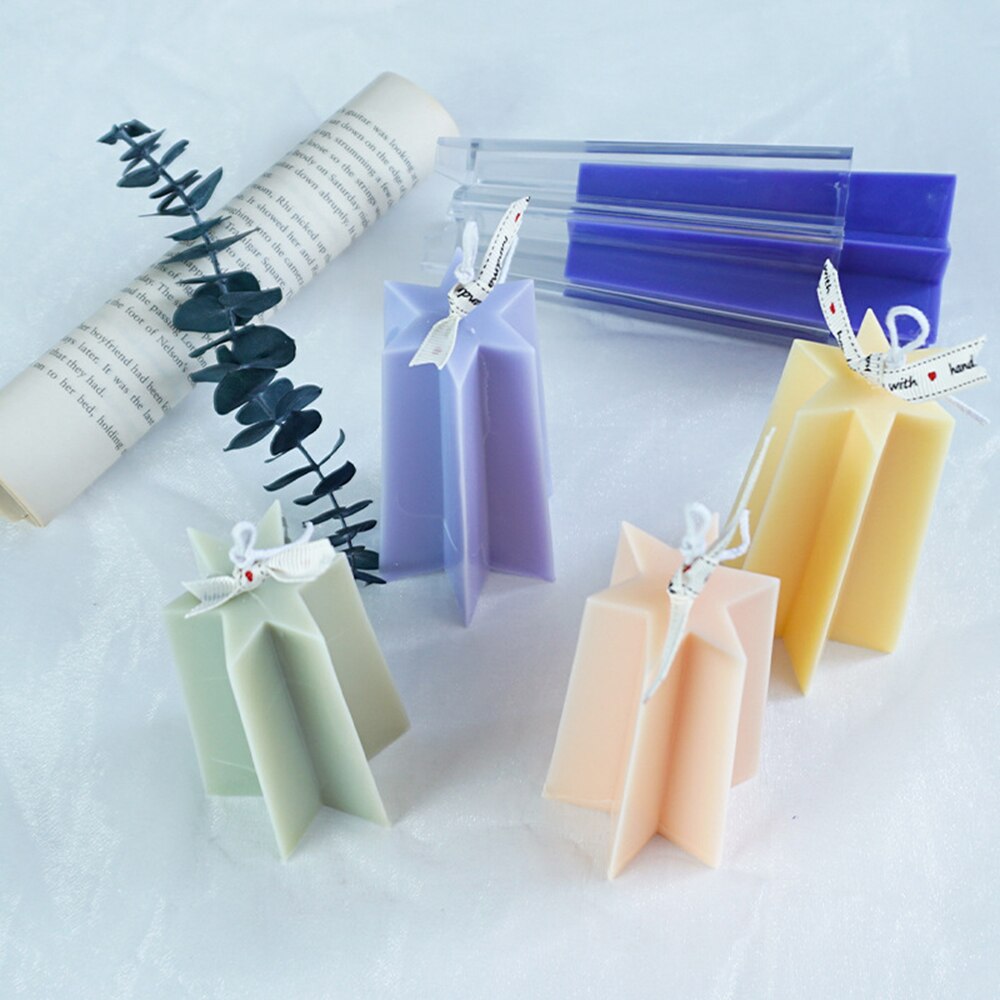 hexagone bougie fondant moule étoile gâteau décoration bougies outils bougie moules bougie à bricoler soi-même forme