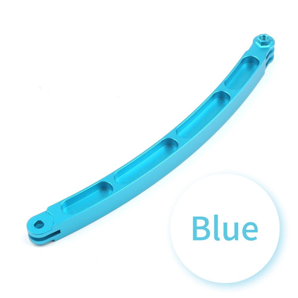 Support de bras d'extension de bâton de casque en alliage d'aluminium pour GoPro Hero 9 8 7 6 Xiaomi Yi SJCAM SJ4000 H9 caméra de Sport Go pro 8 accessoire