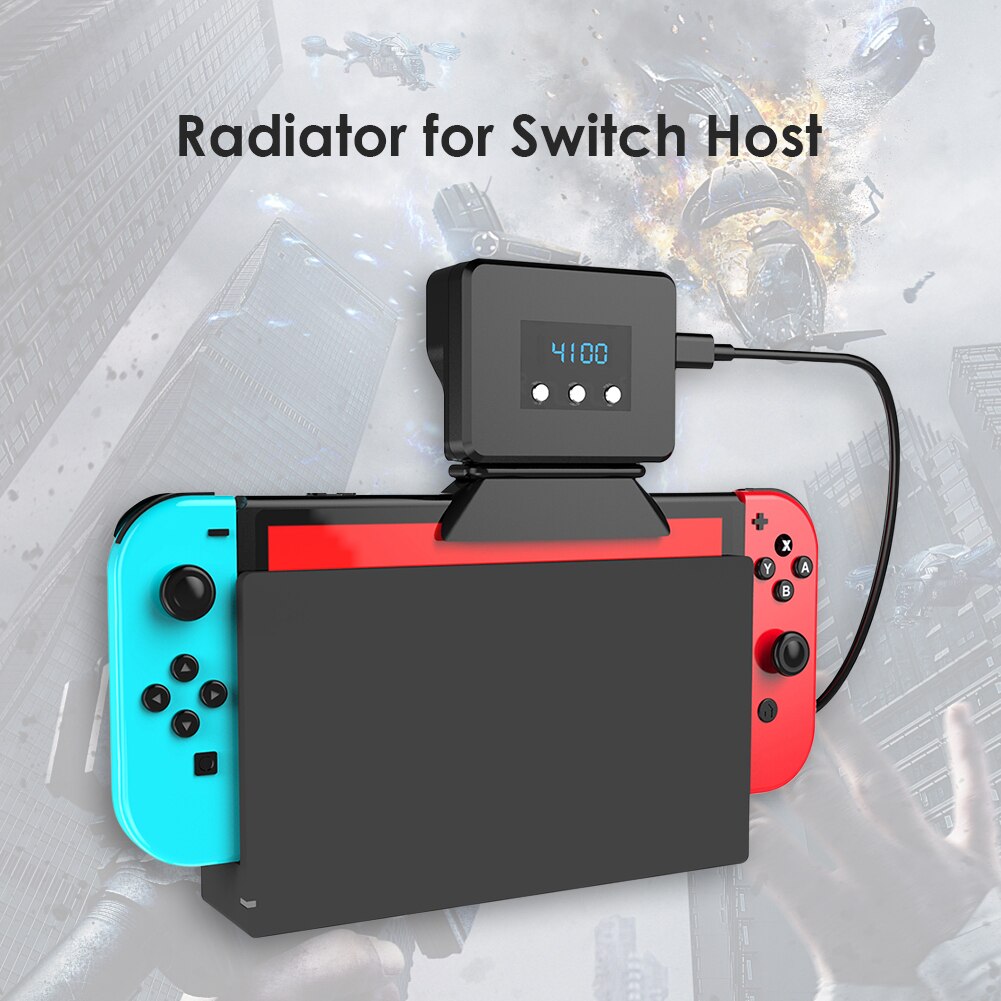 ALLOYSEED supporto per dissipatore di calore di raffreddamento per Console di gioco USB per nintendo Switch Base del radiatore di raffreddamento da tavolo con schermo