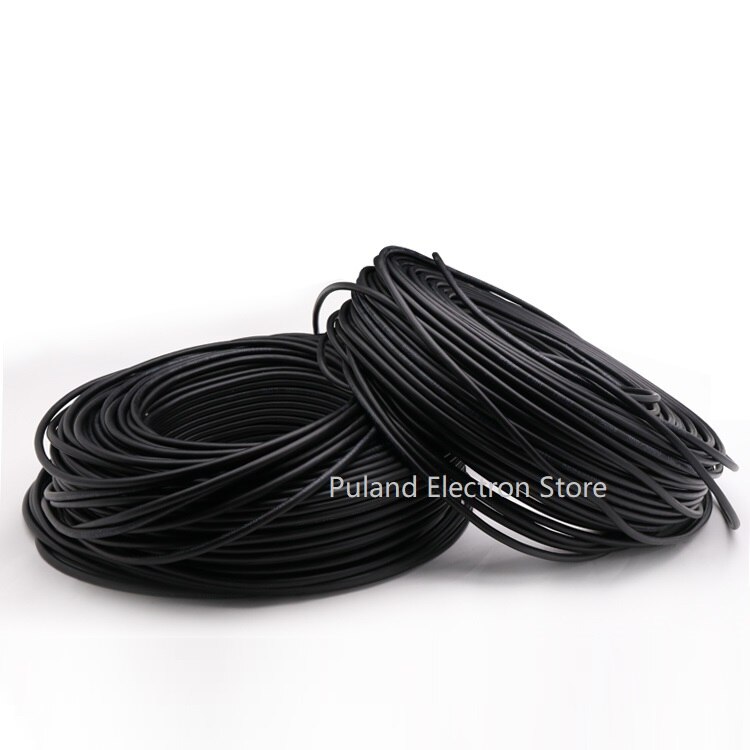 Square 0.5mm TRVV Towline Cable 2 3 4 5 Core Sheath Copper Wire Soft PVC Insulated Power Drag Chain Line Bend Resistance Black