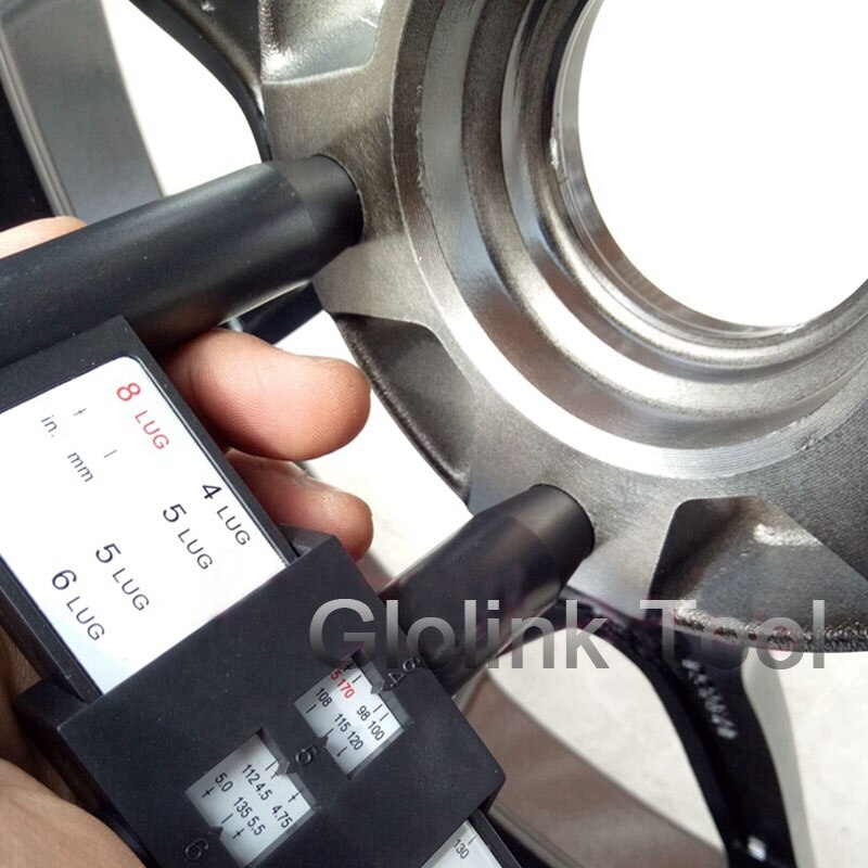 WHEEL PCD GAUGE PCD caliper ruler RIM WHEEL 4,5,6,8 BOLT CIRCLE GAUGE WHEEL BOLT PATTERN TOOL Measure Tool