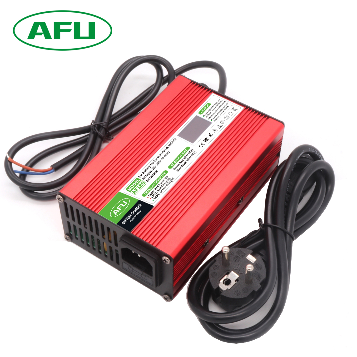 43.8V 2a Lifepo4 Batterij Slimme Oplader Voor 12S 36V Lifepo4 Batterij Opladen Oled Display Snellader