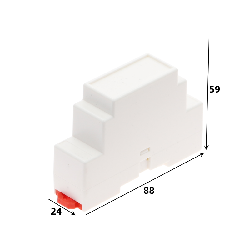 Supply Rail Electrical Shell Safety Barrier Isolation Module Plastic Shell 4-17 : 88X24X59MM ABS Enclosure Case Control Box