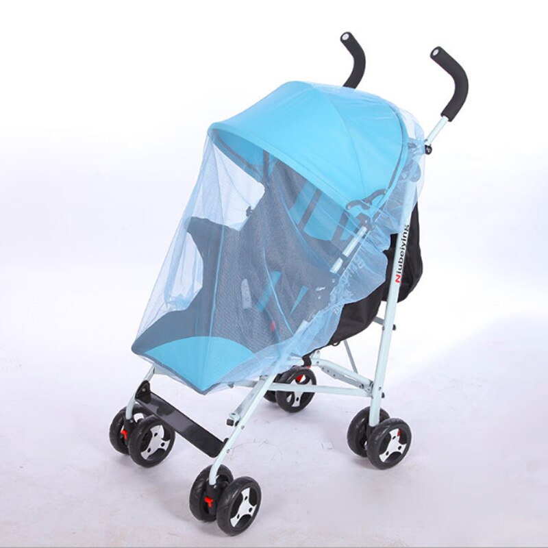 Redes para carrito de niños, cochecito de bebé, silla de paseo, mosquitera, Red de insectos, cubierta de cochecito de malla segura para bebé infantil: Azul