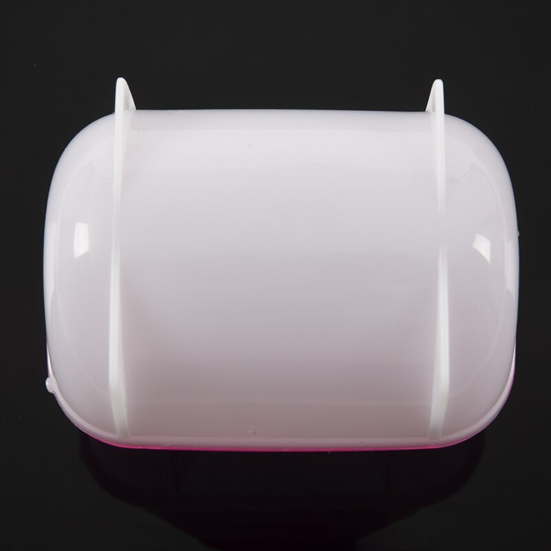 Roze witte kleine hamsters badzand kooi huisdier badkamer 10 x 7 x 7cm