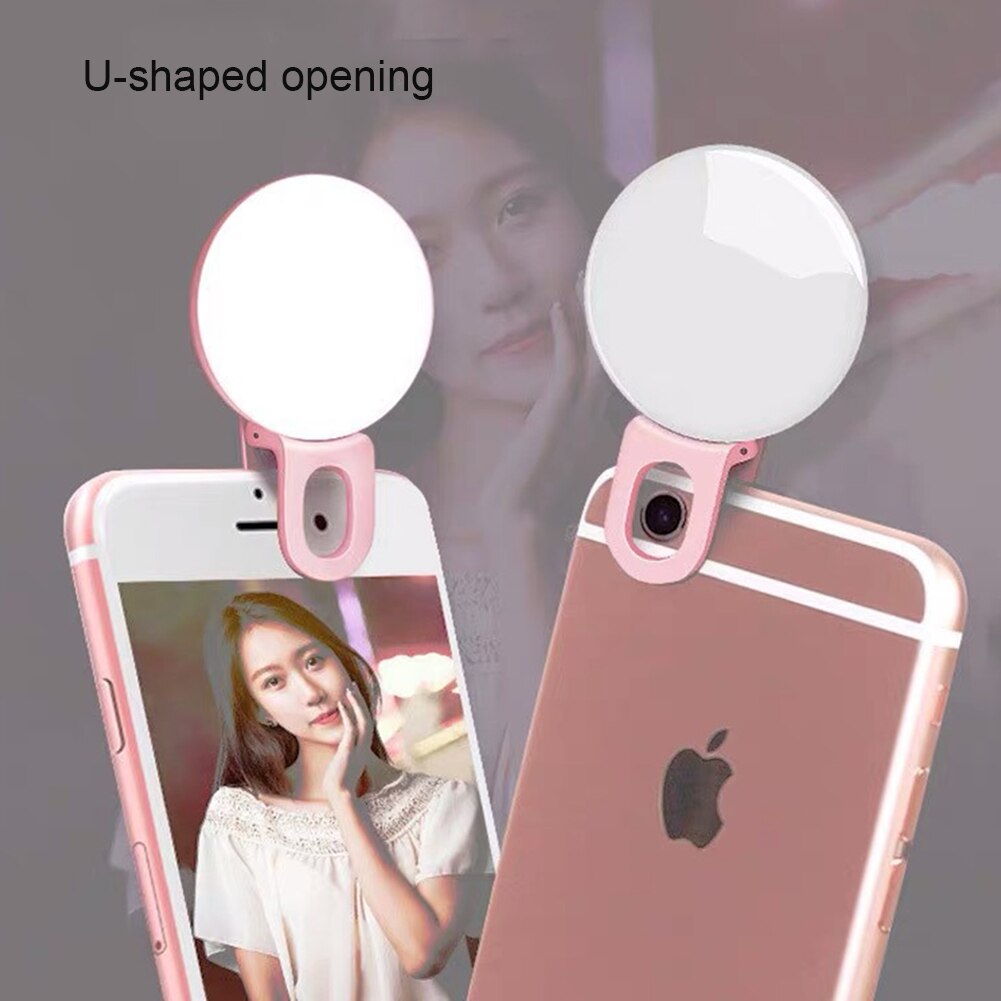 Universal- Selfie LED Ring Blitz hell Tragbare praktisch Tablette Modi LED Füllen Licht Selfie Lampe Leucht Ring Clip Für ph