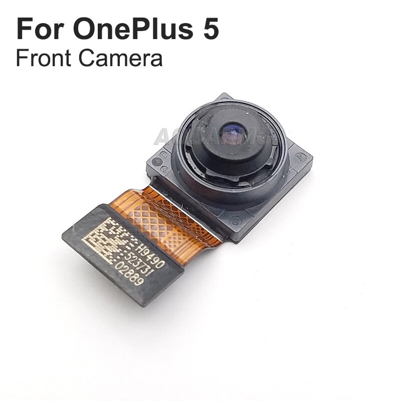 Aocarmo Vorne Gesicht Kamera + Zurück Kamera Dual Hinten Kamera Modul groß Kamera biegen Kabel Für Oneplus 5 Fünf A5000 5T A5010 1 + 5/5T: Pro OnePlus5 Vorderseite