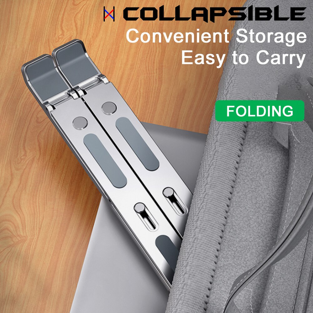 Mini Portable Aluminium Laptop Stand Foldable Notebook Support Laptop Base Macbook Air Pro Ipad Tablet Holder Adjustable Bracket