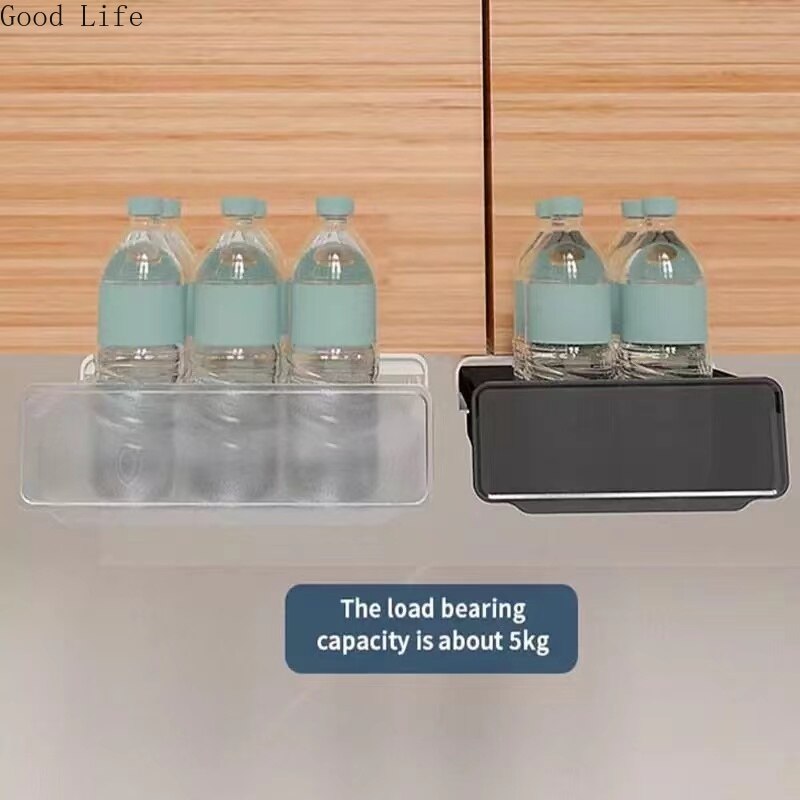 Cajones de almacenamiento para debajo del escritorio, cajonera Invisible pequeña para dormitorio, organizador de papelería para oficina en casa