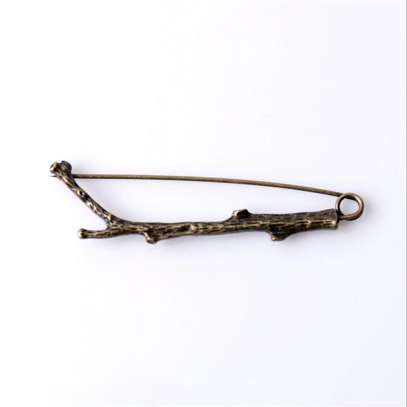 DoreenBeads 1 Stuk Retro Tak Veiligheid Pin Broche Pins Mannen Vrouwen Trui Jas Pak Shirt Hoed Sjaal Tas decoraties: Antique Bronze