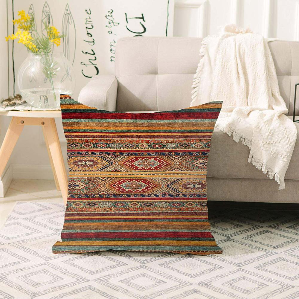 Anders Bruin Geel Anatolia Etnische Antieke Turkse 3d Print Sofa Grote Kussen Case Floor Kussenhoezen Verborgen Rits 70X70 Cm