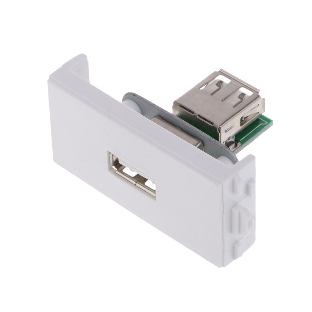 Durable USB Wall Socket Module Modular Wallplate with Frame Directly Plug