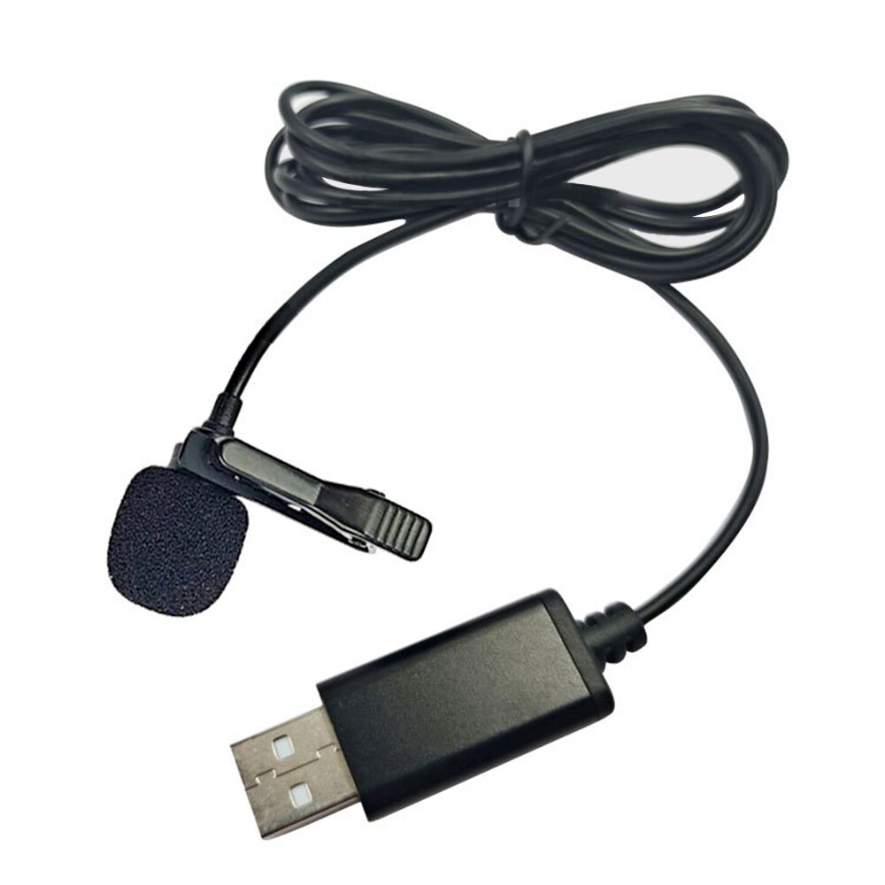 USB Lavalier Microphone 360 ° Omnidirectional Clip-on Wired Lapel Mic Plug&amp;Play for Computer PC Laptop Video Conference