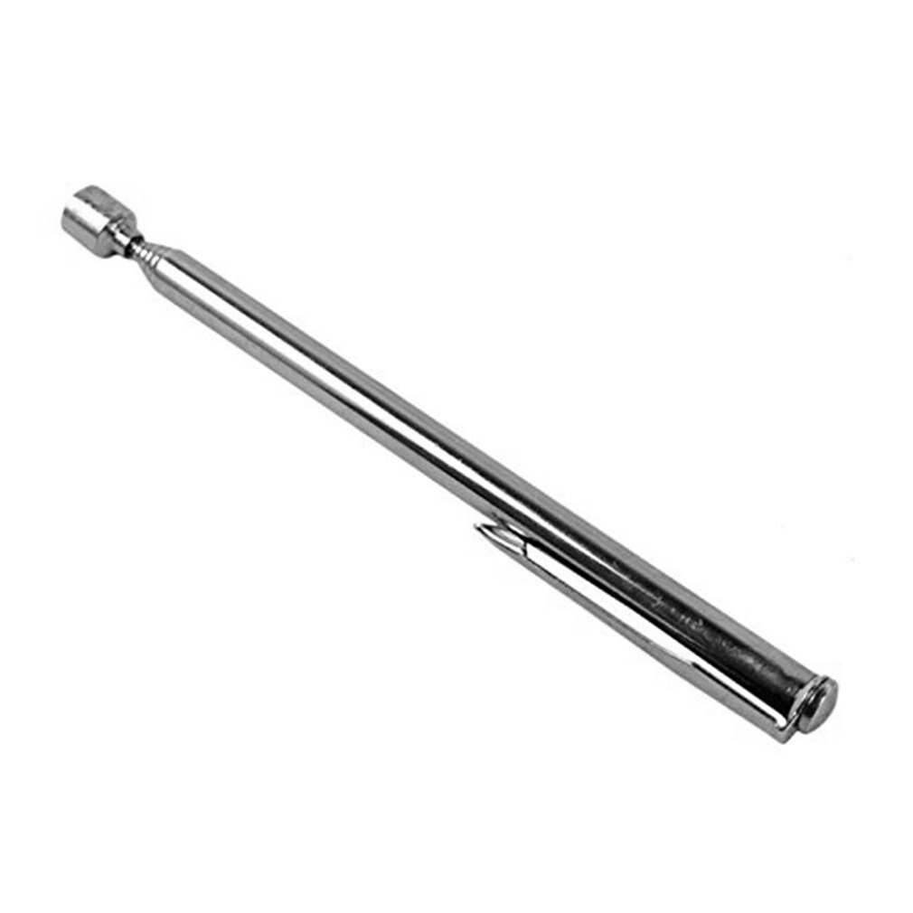 Portable Size Handheld Outdoor Keys Picker Magnetic Magnet Tool Lightweight Extendable Pick up Nuts Bolts Tools 12.5-66cm Silver