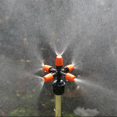 Tuin Sprinklers Automatisch Sproeisysteem Gras Gazon 360 Graden Cirkel Roterende Water Sprinkler 5 Nozzles Tuin Pijp Slang