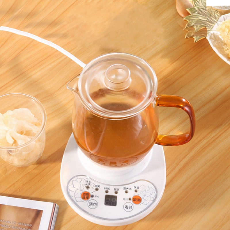 220V Cup Warmer Multi-function Health Pot Timing Ceramic Electric Cup Heater Mug Warmer Tea Cup With Plate