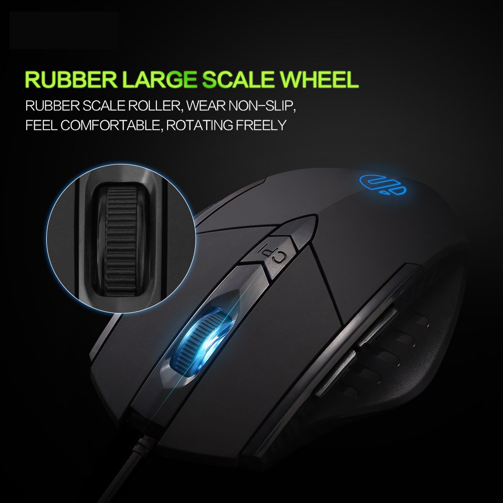 Gaming Mouse High Performance 5 levels Chroma RGB Backlit 4000 DPI Adjustable Ergonomic Mice