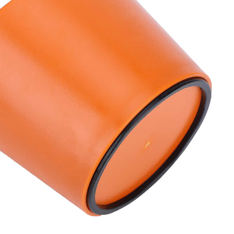 Home Coffee Making Coffee Knock Box Household Anti‑ Slip Coffee Grind Dump Bin for Coffee Shop Orange Coffee