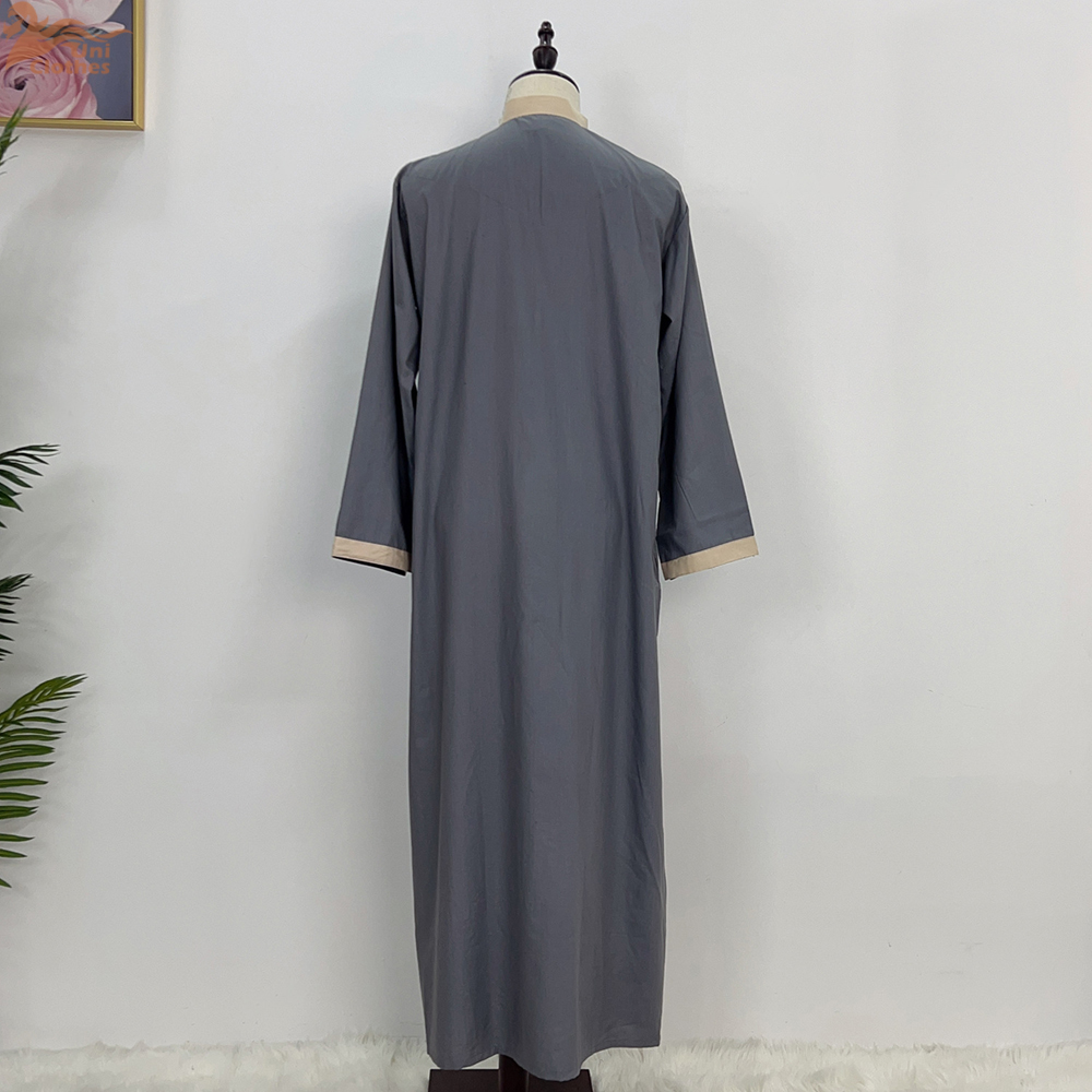 Moslim Abaya voor Mannen Lange Gewaad Saudi Arabische Kaftan Mannelijke Jubba Thobe Marokkaanse Caftan Jurk Eid Ramadan Thobe Islamitische Kleding