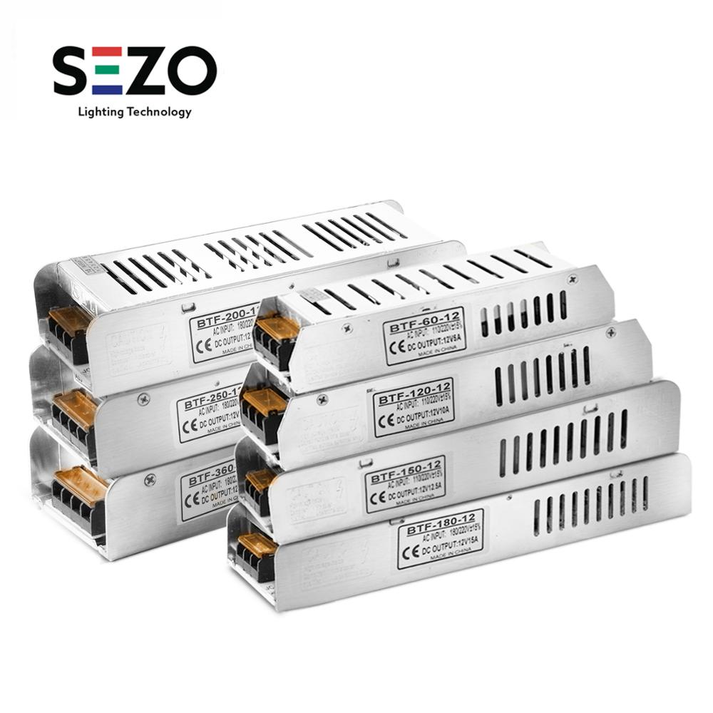12v strømforsyning 5a/10a/12.5a/15a/16.5a/20a/30a switch led transformer  ac 110v - 220v led driver adapter belysning transformere