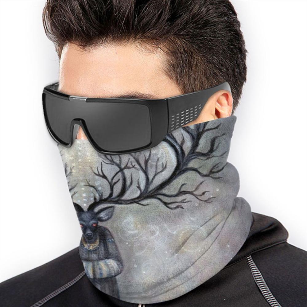 Bos Guardian Bandana Sjaal Masker Sjaals Halswarmer Hoofddeksels Cernunnos Pagan Herten Gehoornde God Pansexual Herten Man Bos Magic